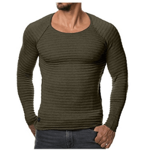 Men Casual Pullovers O-Neck Sweater - Turbo Athlete