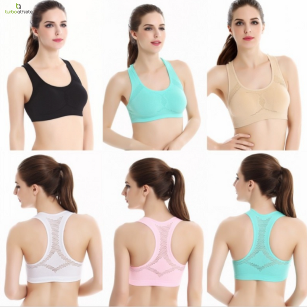Racer Meshed Breathable Sports Bra