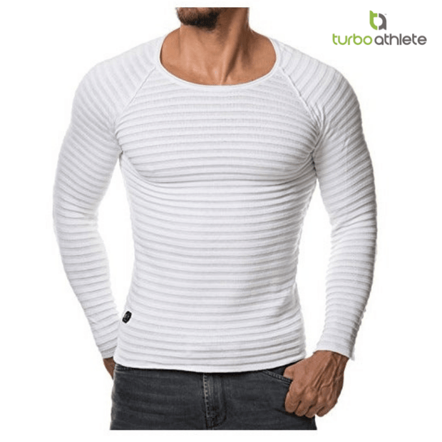 Men Casual Pullovers O-Neck Sweater - Turbo Athlete