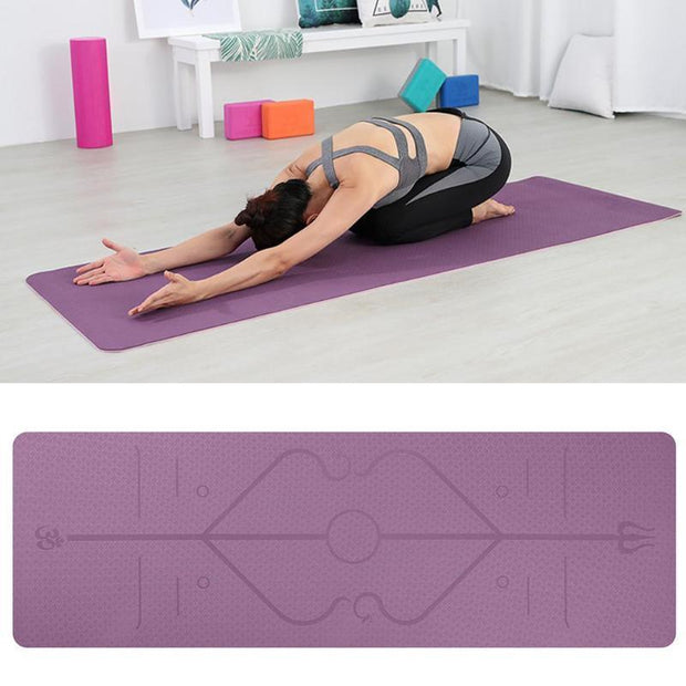 Body Aligning Yoga Mat - Turbo Athlete