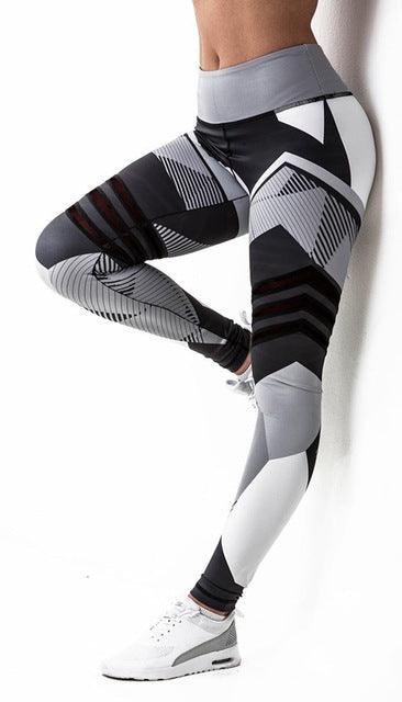 3D Futuristic High Compression Active Leggings - Turbo Athlete