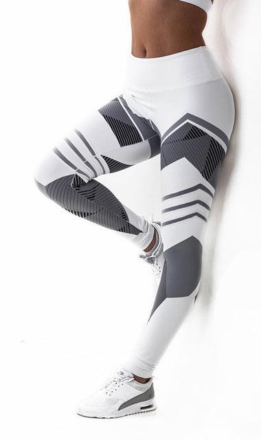 3D Futuristic High Compression Active Leggings - Turbo Athlete